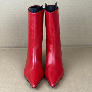 Seychelles Game Changer Women’s Red Leather Pointed Toe Ankle Boots Size 6 NEW